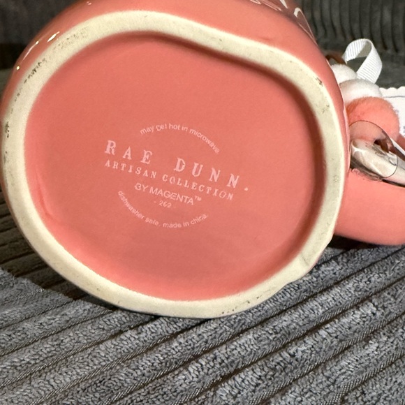 Rae Dunn 🩷 NANA Pink Ceramic Mug with white Daisy Design & Ornament- NWT - Picture 5 of 6